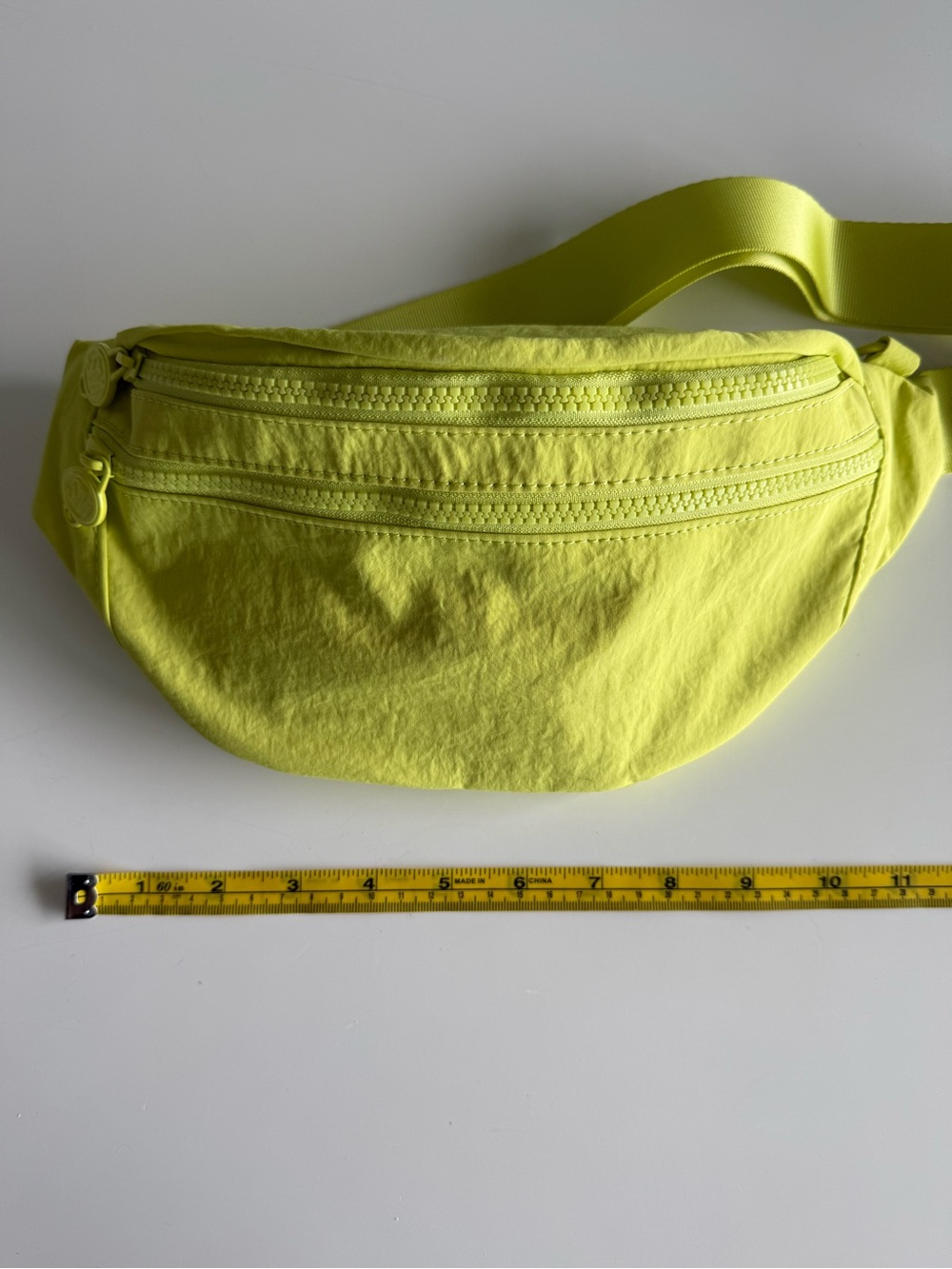 Neon Yellow Women's Waist Bag - Sleek Hands-Free Carry